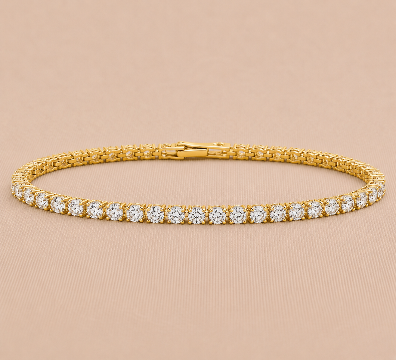 Lab Grown Diamond Tennis Bracelet 9.00ct – 9K Yellow Gold