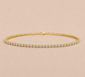 Petite Lab Grown Diamond Tennis Bracelet 1.75ct – 10K Yellow Gold