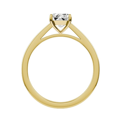 Radiant Lab-grown Diamond Bridal Ring — front